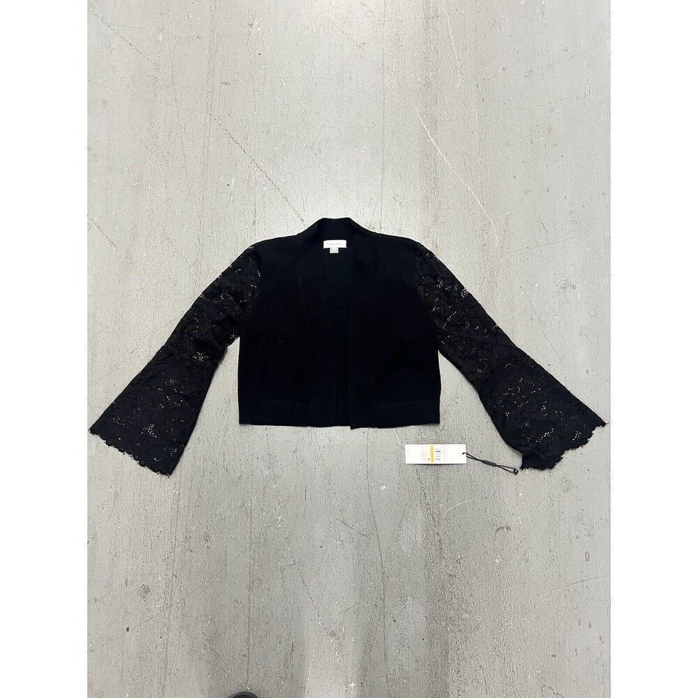 Calvin Klein Women's Black Bell Sleeve Top Size S -‎ Casual Chic Stylish Elegant